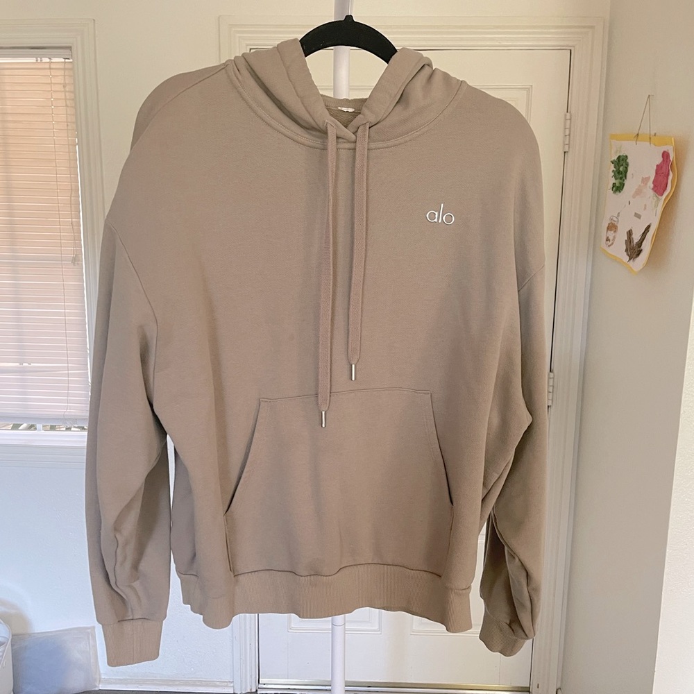 ALO Hoodie in Taupe Color Women’s